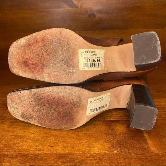 Michael Kors Collection Leather Cowboy Boots size 7.5 Made in Italy - Picture 13 of 17